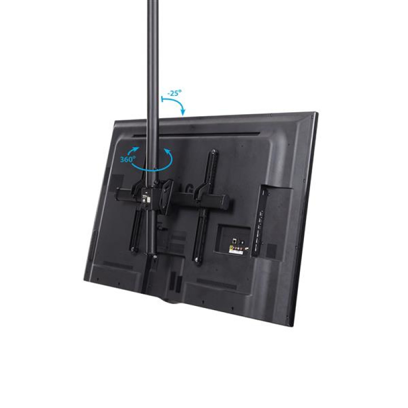 SOPORTE DE TECHO PARA TELEVISOR O MONITOR DE PANTALLA PLANA LCD, LED O PLASMA DE 32 A 75 PULGADAS O DE HASTA 50KG - DE ACERO - STARTECH.COM MOD. FLATPNLCEIL image 4