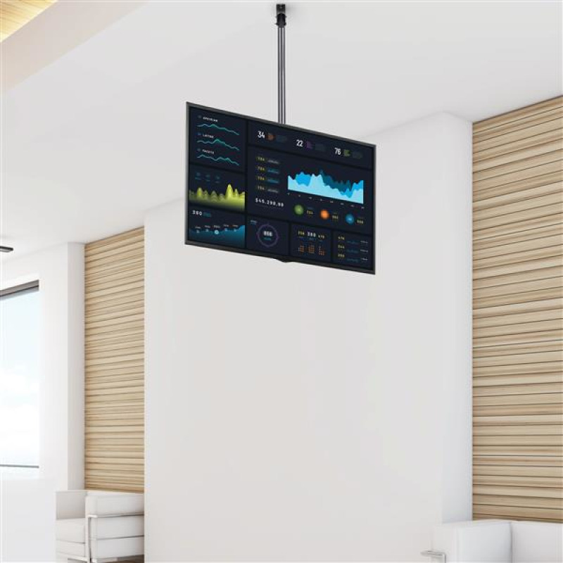 SOPORTE DE TECHO PARA TELEVISOR O MONITOR DE PANTALLA PLANA LCD, LED O PLASMA DE 32 A 75 PULGADAS O DE HASTA 50KG - DE ACERO - STARTECH.COM MOD. FLATPNLCEIL image 5