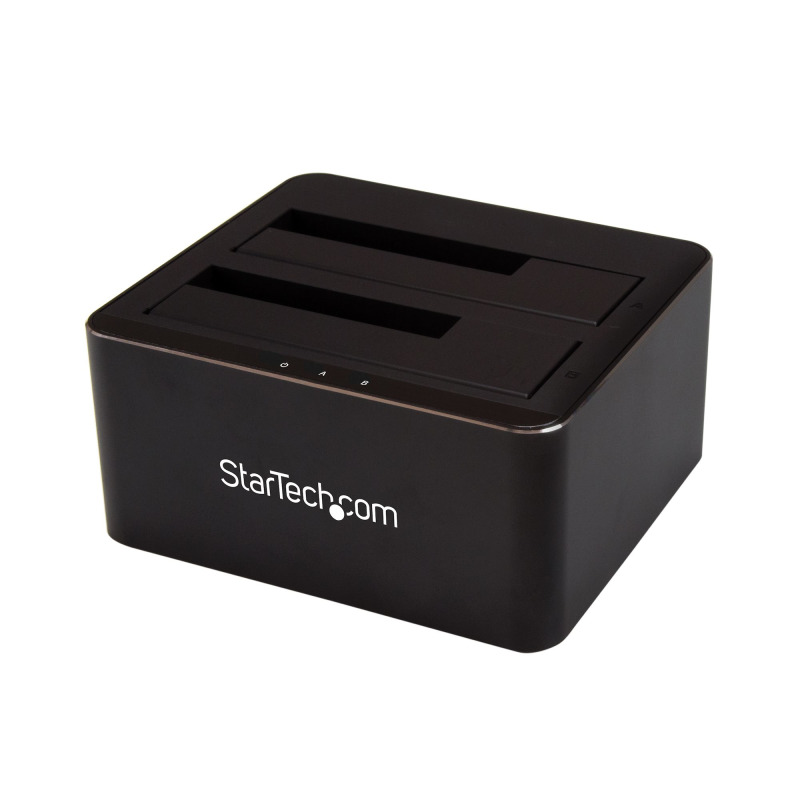 BASE DOCKING STATION USB 3.0 DE 2 BAHIAS SATA III DE 2.5 O 3.5 PULGADAS PARA SSD O DISCO DURO BASE DE CONEXION PARA INTERCAMBIO EN CALIENTE DE UNIDADES DE DISCO DURO - STARTECH.COM MOD. SDOCK2U33V