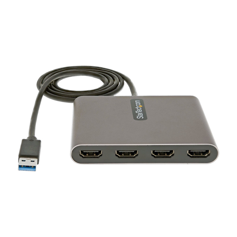 ADAPTADOR DE VIDEO EXTERNO - TARJETA DE VIDEO EXTERNA - DONGLE LLAVE USB-A 3.0 A 4X HDMI - 1080P A 60HZ - CONVERSOR MULTIMONITOR USB A HDMI - SOLO PARA WINDOWS - STARTECH.COM MOD. USB32HD4 image 3