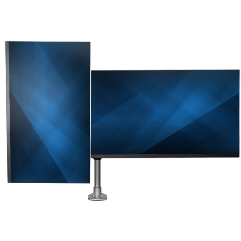 SOPORTE DE ESCRITORIO PREMIUM PARA 2 MONITORES DE HASTA 30 SOPORTE VESA DE ALTURA AJUSTABLE - MONTAJE MORDAJA/OJAL EN ESCRITORIO - PLATA - STARTECH.COM MOD. ARMDUALPS image 11