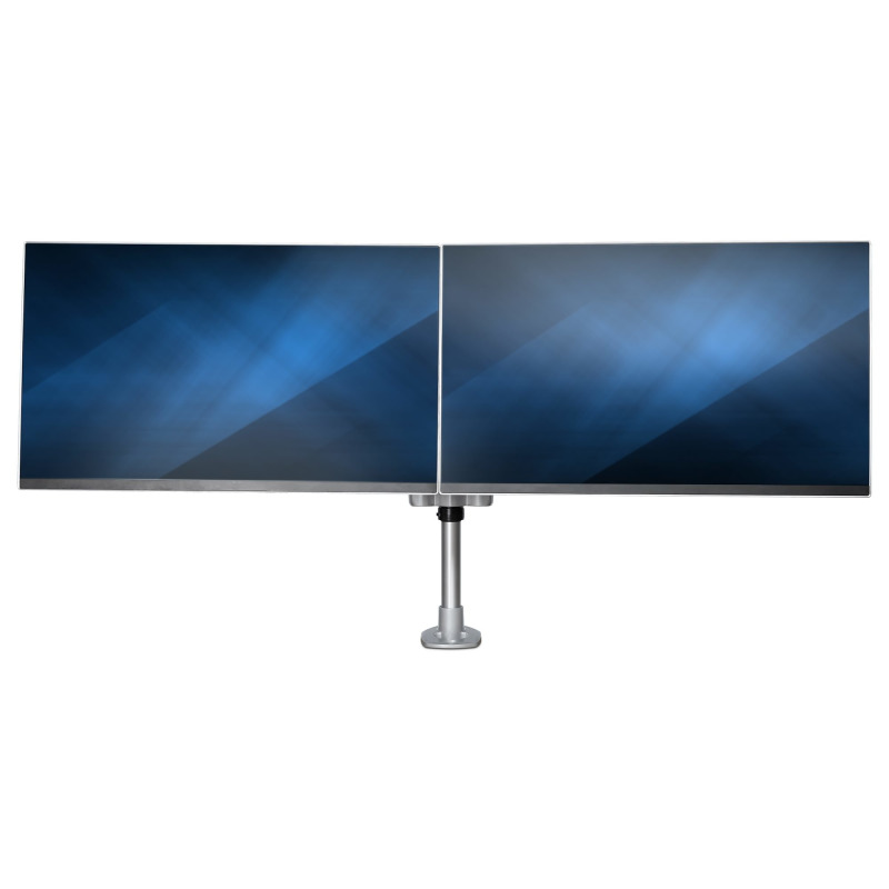 SOPORTE DE ESCRITORIO PREMIUM PARA 2 MONITORES DE HASTA 30 SOPORTE VESA DE ALTURA AJUSTABLE - MONTAJE MORDAJA/OJAL EN ESCRITORIO - PLATA - STARTECH.COM MOD. ARMDUALPS image 12