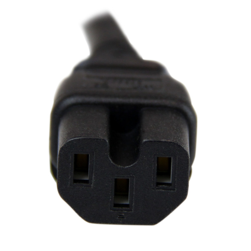 CABLE DE CORRIENTE DE 2.4M DE ALIMENTACIÓN PARA COMPUTADORA - SERVICIO PESADO - 14AWG - NEMA 5-15P A C15 - 15A 125V - STARTECH.COM MOD. PXT515C158 image 3