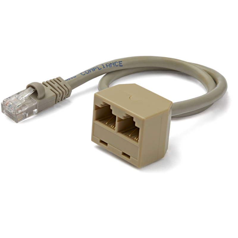 CABLE ADAPTADOR MULTIPLICADOR DIVISOR SPLITTER RJ45 2 A 1 - HEMBRA A MACHO - DIVISOR SPLITTER PARA CABLE DE RED ETHERNET RJ45 - STARTECH.COM MOD. RJ45SPLITTER image 4