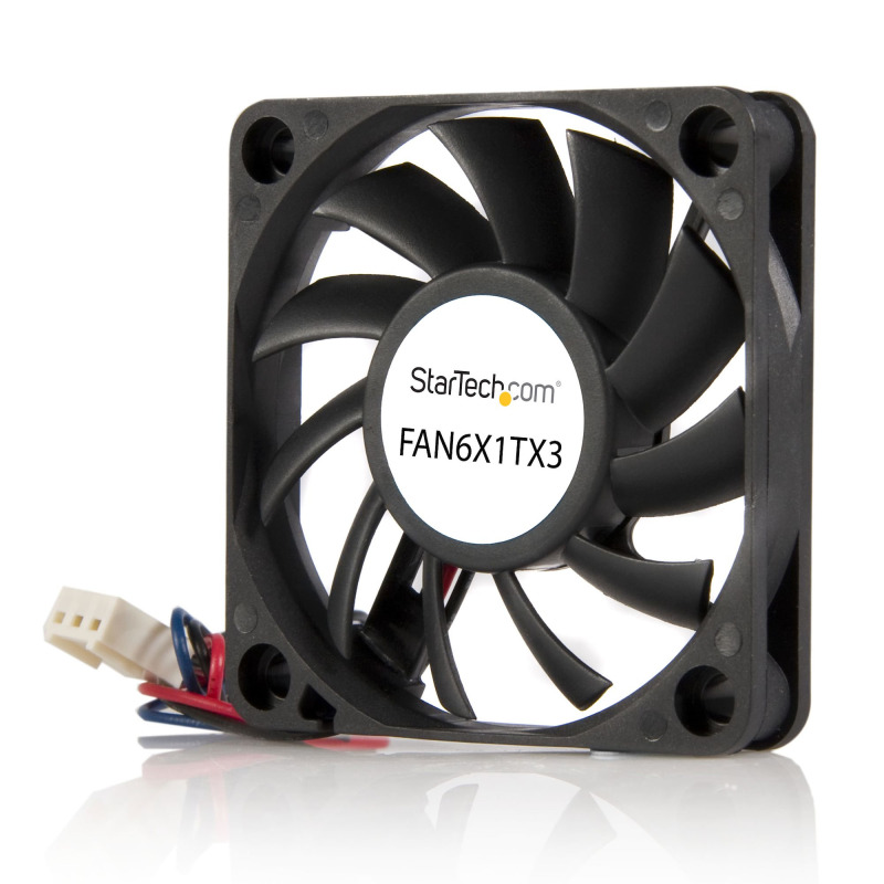 VENTILADOR PARA GABINETE DE COMPUTADORA - VENTILADOR INTERNO PARA TORRE - VENTILADOR 60X10MM CON CONECTOR TX3 - STARTECH.COM MOD. FAN6X1TX3 image 2