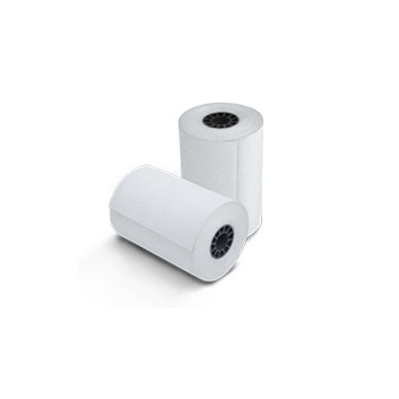 PAQUETE ROLLO PAPEL TERMICO GHIA PTG80N / 80X70 MM /PARA IMPRESORAS DE 80MM / REACCION NEGRO / 10 UNIDADES