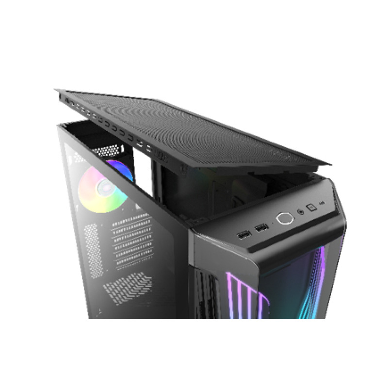 GABINETE COOLER MASTER MASTERBOX 540 CON VENTANA ARGB, MID-TOWER, MINI ITX/MICRO ATX/ATX/E-ATX, USB 3.2, SIN FUENTE, NEGRO image 6
