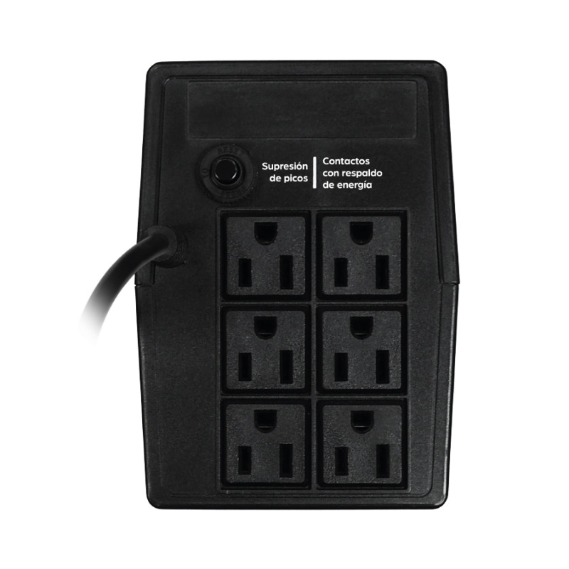 NO BREAK / UPS GHIA 1000VA/480W / 6 CONTACTOS / CON REGULADOR Y SUPRESOR DE PICOS image 2