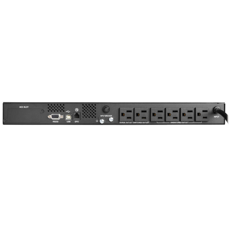 NOBREAK TRIPP-LITE SMART500RT1U, 7 CONTACTOS 120V, 500VA 300W, 1U RACK / TORRE, USB, DB9 image 2