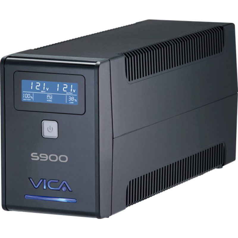 NO BREAK VICA 900VA/550W 6 TOMAS CON REGULADOR PANTALLA LCD NEGRO Y SOFTWARE 3 ANOS GARANTIA image 2