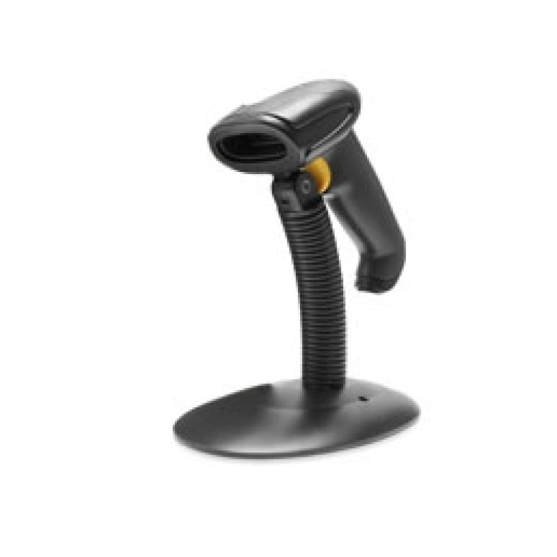 LECTOR DE CODIGO DE BARRAS GHIA GSCB1 / 1D / LED CCD / USB / CON BASE / NEGRO