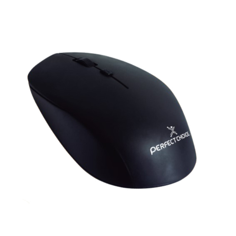 MOUSE INALAMBRICO 1600 DPI OPTICO CONECTOR USB PERFECT CHOICE ROOT PRO - NEGRO