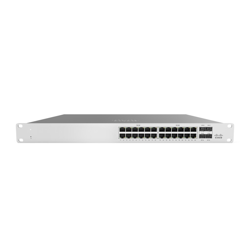 SWITCH CISCO MERAKI 24 PUERTOS POE ADMINISTRABLE DESDE NUBE (REQUIERE LICENCIAMIETO)