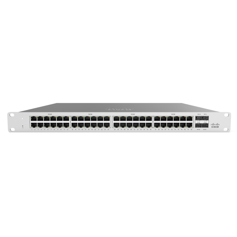 SWITCH 48 PUERTOS CISCO MERAKI 48 X 10/100/1000BASE-T ETHERNET RJ45 4 X 1G SFP UPLINK (OBLIGATORIO LICENCIA SE COTIZA POR SEPARADO) image 2