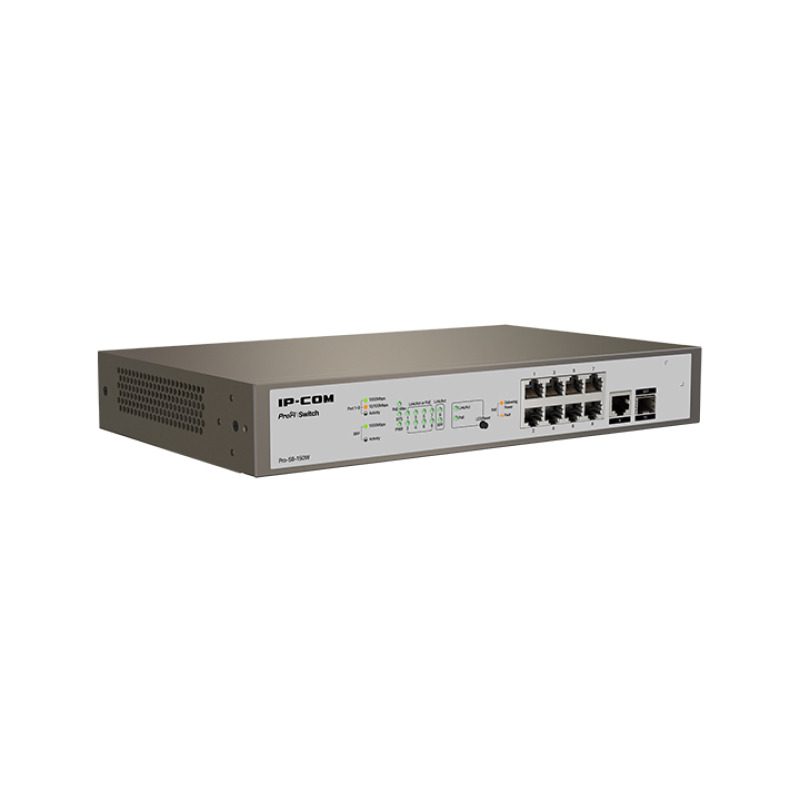 SWITCH TENDA PRO-S8-150W ADMINISTRABLE 8 PUERTOS POE1 FIBRA OPTICA CAPA 3 (L3) ETHERNET 10/100/1000 BASE-T (POE), 1 PUERTO ETHERNET 10/100/1000 BASE-T DATOS 1 PUERTO SFP 1000 BASE-X image 3