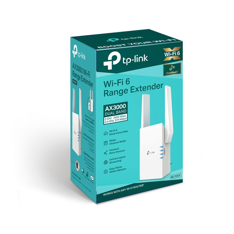 TP-LINK - RE705X / Extensor de Rango Wi-Fi 6 AX3000 / Hasta 2400Mbps / Cubre hasta 140 Metros Cuadrados y 30 Dispositivos / Compatibles EasyMesh image 7