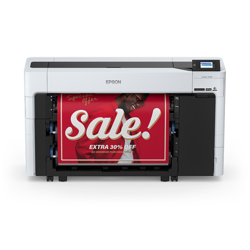 PLOTTER EPSON SURECOLOR T5770DR, IMPRESORA, 36 PULGADAS, 91 CM, USB, ETHERNET (RED), DOBLE ROLLO, 6 TINTAS, 2400 X 1200 PPP