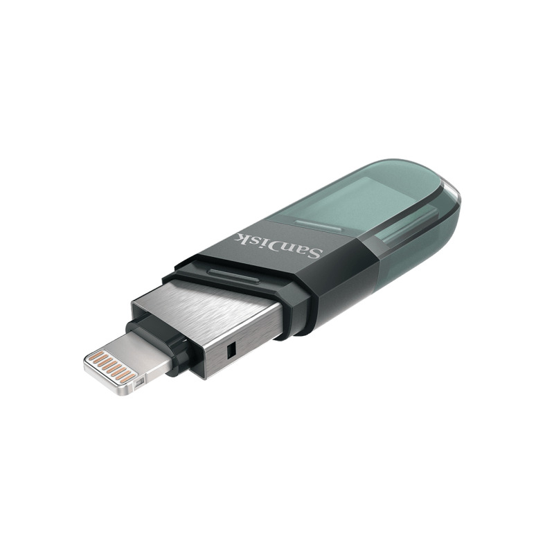 MEMORIA SANDISK 128GB IXPAND FLASH DRIVE FLIP PARA IPHONE/IPAD LIGHTNING/USB 3.1 METLICA CON TAPA DE PLSTICO SDIX90N-128G-GN6NE image 4