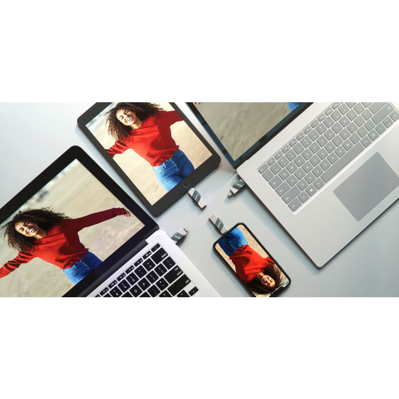 MEMORIA SANDISK 128GB IXPAND FLASH DRIVE FLIP PARA IPHONE/IPAD LIGHTNING/USB 3.1 METLICA CON TAPA DE PLSTICO SDIX90N-128G-GN6NE image 8