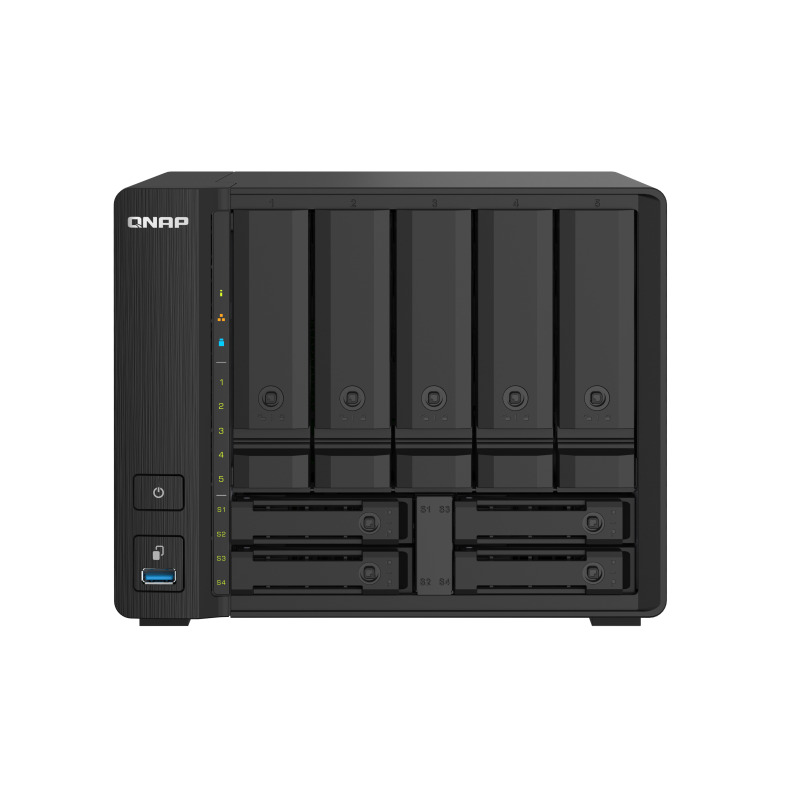 NAS QNAP TS-932PX-4G/ 9 BAHIAS SATA HDD DE 3,5 Y DE 2,5/ NUCLEO CUADRUPLE 1.7GHZ/4GB DDR4 SODIMM AMPLIABLE A 16GB/2 PTO 2,5 GBE /2 PTO 10 GBE /USB 3.2 X3/ HOTSWAP/ NO INCLUYE DISCO image 2