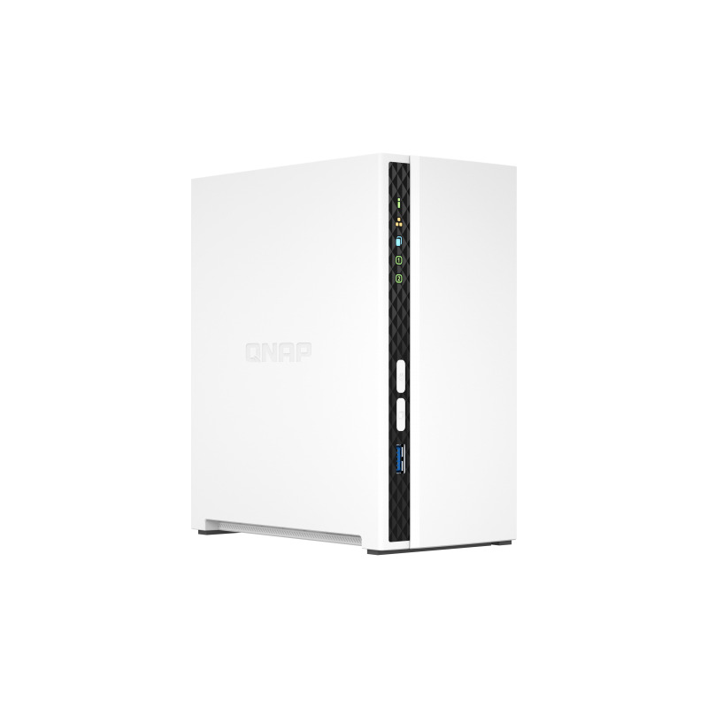 NAS QNAP TS-233 /2 BAHIAS SATA HDD 3,5/ NUCLEO CUADRUPLE 2.0GHZ/2GB DE RAM/1 PTO GBE/USB 2.0 X2/ HOTSWAP/ NO INCLUYE DISCOS/ HASTA 32TB