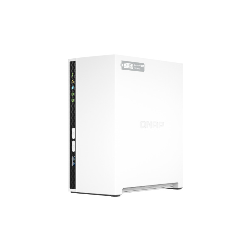 NAS QNAP TS-233 /2 BAHIAS SATA HDD 3,5/ NUCLEO CUADRUPLE 2.0GHZ/2GB DE RAM/1 PTO GBE/USB 2.0 X2/ HOTSWAP/ NO INCLUYE DISCOS/ HASTA 32TB image 3