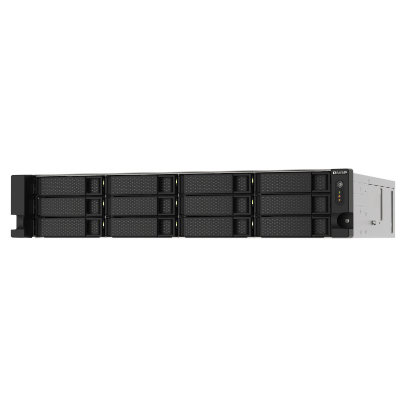 NAS QNAP TS-1273AU-RP-8G /FUENTE REDUNDANTE/ 12 BAHIAS SATA HDD 3,5/RACK 2U/NUCLEO CUADRUPLE 2.2 GHZ/8GB DDR4 UDIMM HASTA 64GB/2 PTO 2,5 LAN GBE /USB 3.0 X1/ USB 3.2 X2 /HOTSWAP/ NO INCLUYE DISCO