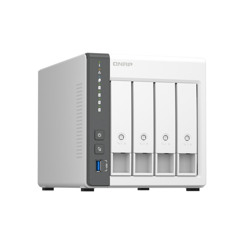 NAS QNAP TS-433-4G /4 BAHIAS NUCLEO CUADRUPLE 2.0 GHZ 4GB DDR3/1 LAN 2,5 GBE/ 1 LAN GBE/USB 3.2 X1/SATA/HOT-SWAP/ SIN DISCOS/ ARM CORTEX A55 image 3