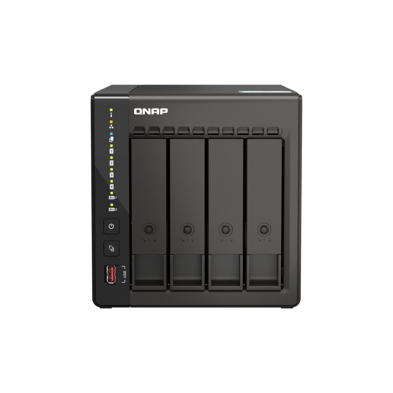 NAS QNAP TS-453E-8G / 4 BAHIAS / TORRE / INTEL CELERON 4NUCLEOS 2.6GHZ / 8GB RAM DDR4 / LAN 2,5GBE2 / HDMI2 / USB 3.22 / USB 2.02 / SOPORTA M.2 22802 / HOT SWAP / NO INCLUYE DISCOS image 3