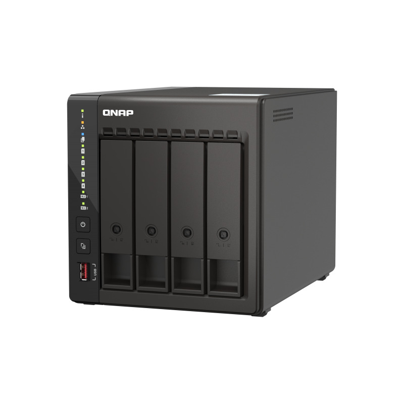 NAS QNAP TS-453E-8G / 4 BAHIAS / TORRE / INTEL CELERON 4NUCLEOS 2.6GHZ / 8GB RAM DDR4 / LAN 2,5GBE2 / HDMI2 / USB 3.22 / USB 2.02 / SOPORTA M.2 22802 / HOT SWAP / NO INCLUYE DISCOS image 11