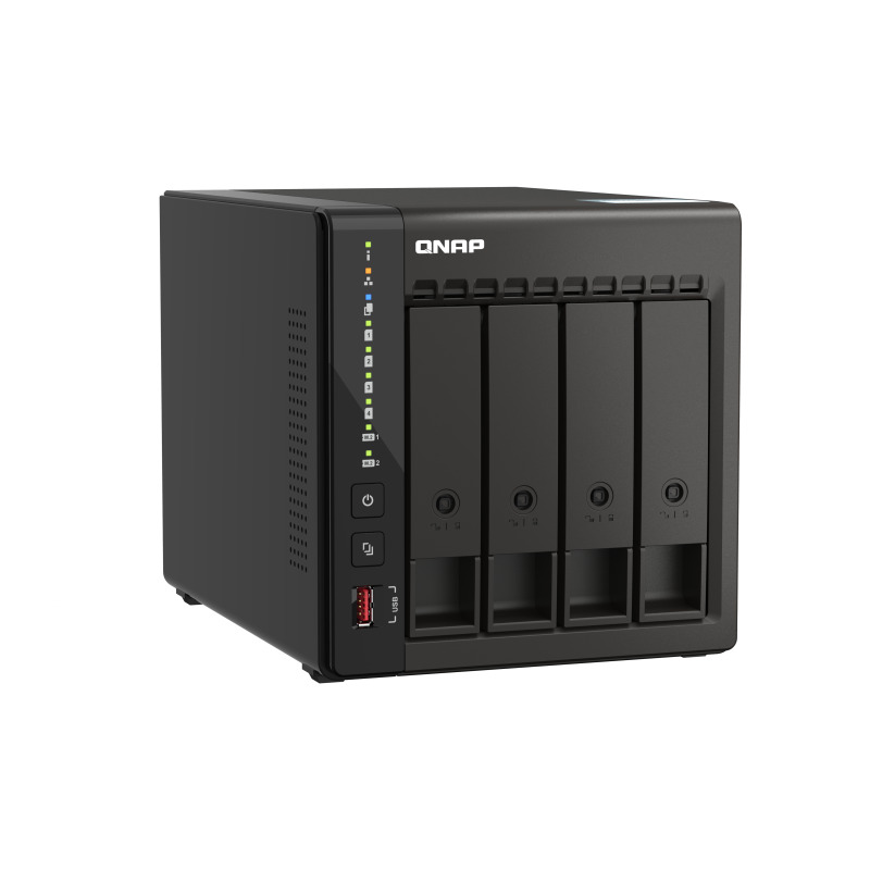 NAS QNAP TS-453E-8G / 4 BAHIAS / TORRE / INTEL CELERON 4NUCLEOS 2.6GHZ / 8GB RAM DDR4 / LAN 2,5GBE2 / HDMI2 / USB 3.22 / USB 2.02 / SOPORTA M.2 22802 / HOT SWAP / NO INCLUYE DISCOS image 8