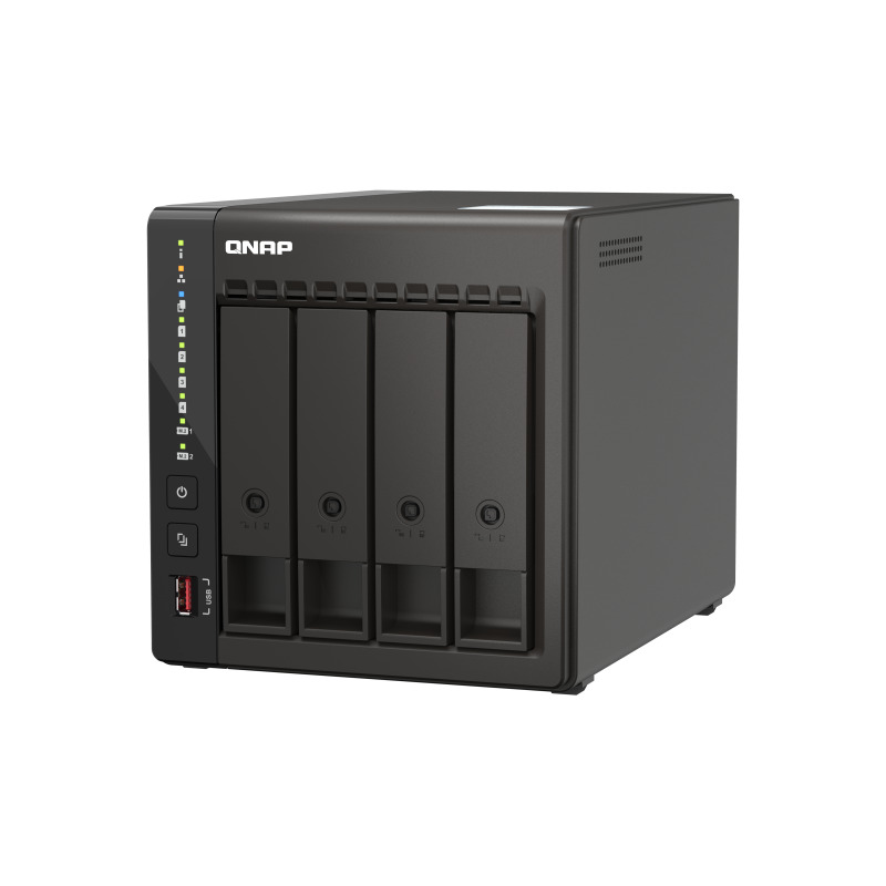 NAS QNAP TS-453E-8G / 4 BAHIAS / TORRE / INTEL CELERON 4NUCLEOS 2.6GHZ / 8GB RAM DDR4 / LAN 2,5GBE2 / HDMI2 / USB 3.22 / USB 2.02 / SOPORTA M.2 22802 / HOT SWAP / NO INCLUYE DISCOS image 12