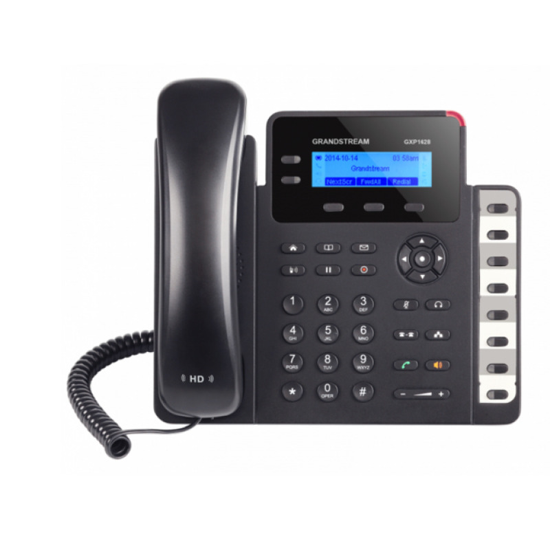 Teléfono IP SMB de 2 líneas con 3 teclas de función 8 teclas BLF y conferencia de 3 vías PoE