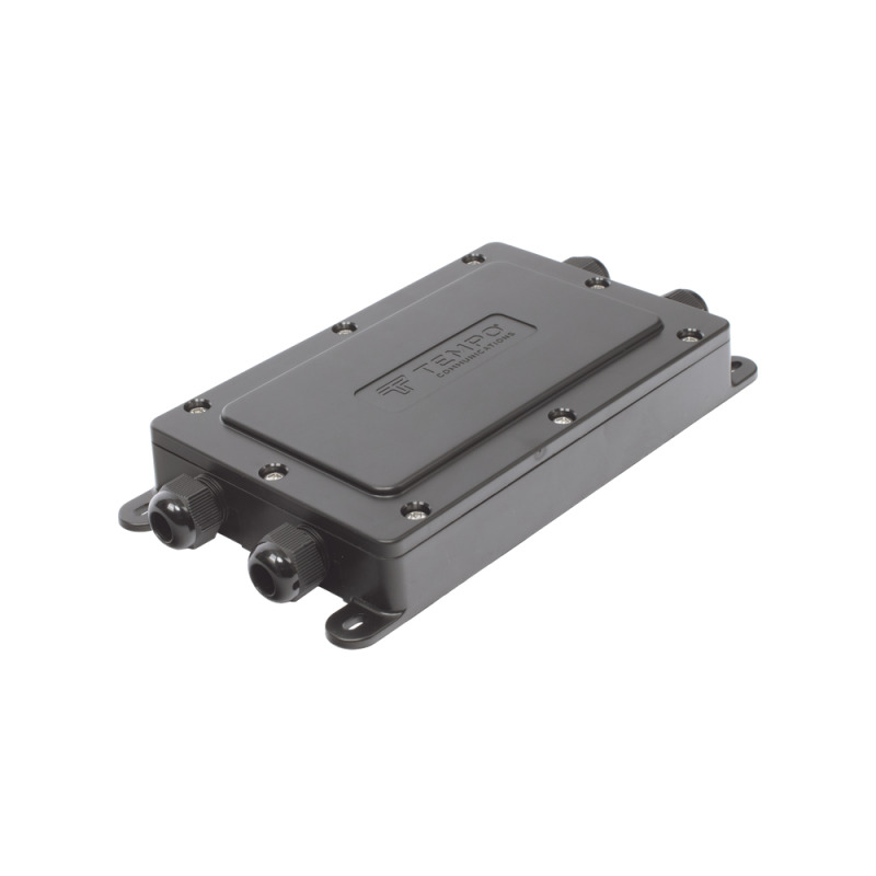 Cierre de Empalme Interior/Exterior para 12 fusiones IP68 4 puertos image 2