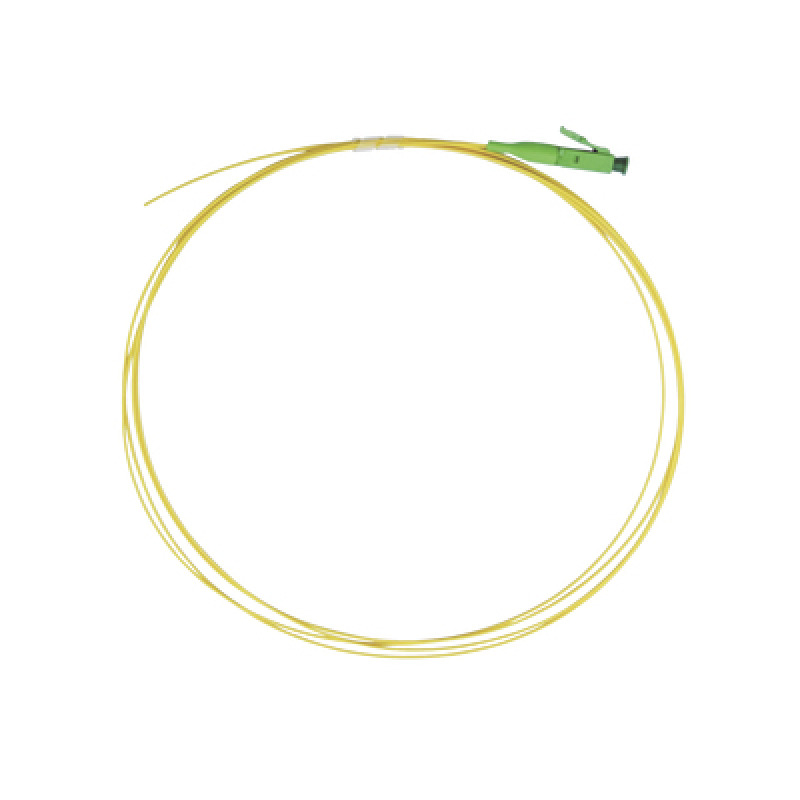 Pigtail de Fibra Óptica Monomodo LC/APC simplex de 1 metro