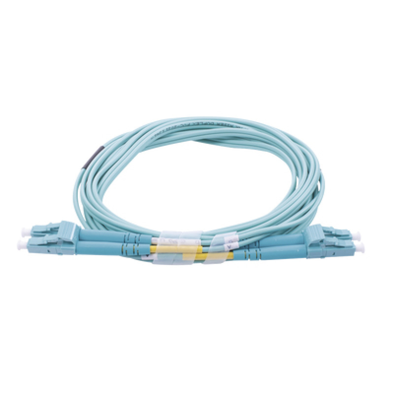 Jumper de Fibra Óptica Multimodo OM4 50/125 LCLC OFNR Riser 20 mm Dúplex Aqua 3 metros image 3