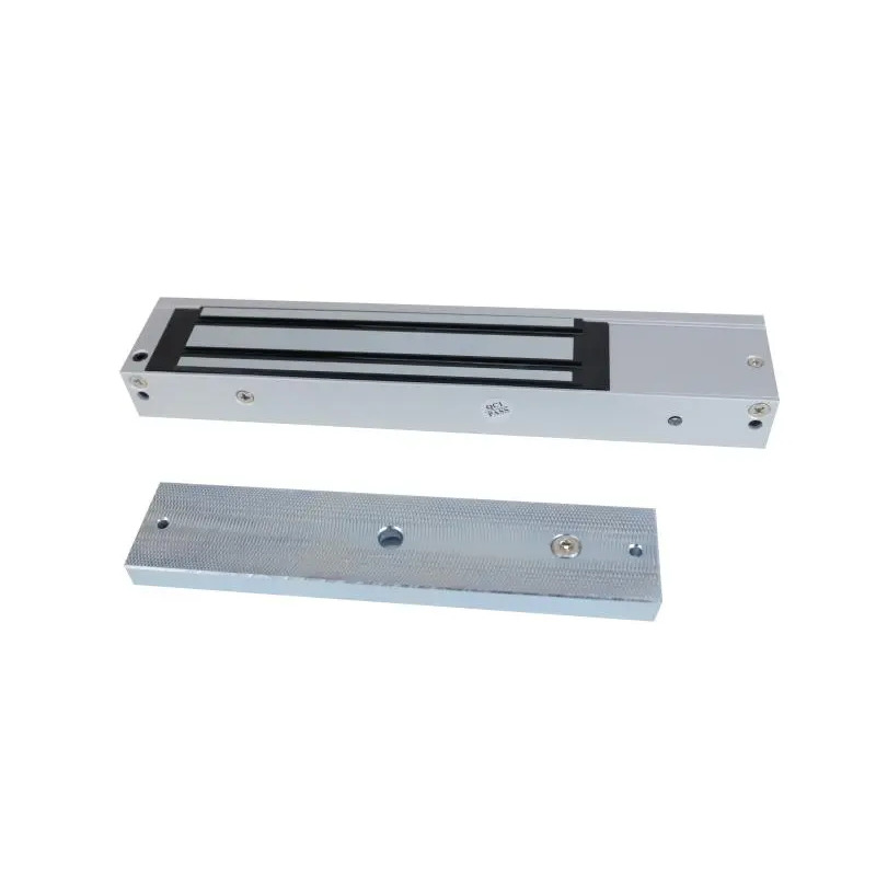 Chapa Magnética de 600 Lbs 272 Kg / Montaje en Puerta Normal / Certificado CE /  Uso en Interior / Magnetismo Antiresidual