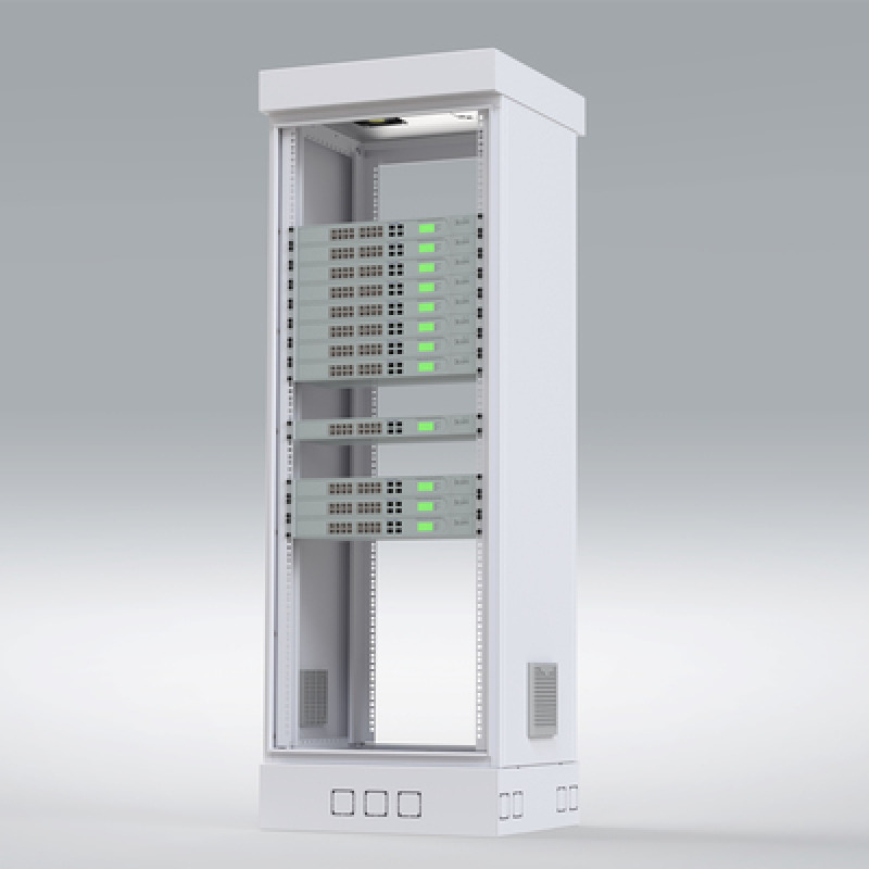 Gabinete para Piso Capacidad 31 Unidades de Rack Doble puerta y Postes frontales e intermedios ajustables Color Blanco Se envía el Gabinete Armado image 5