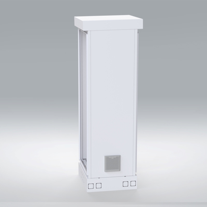 Gabinete para Piso Capacidad 31 Unidades de Rack Doble puerta y Postes frontales e intermedios ajustables Color Blanco Se envía el Gabinete Armado image 7