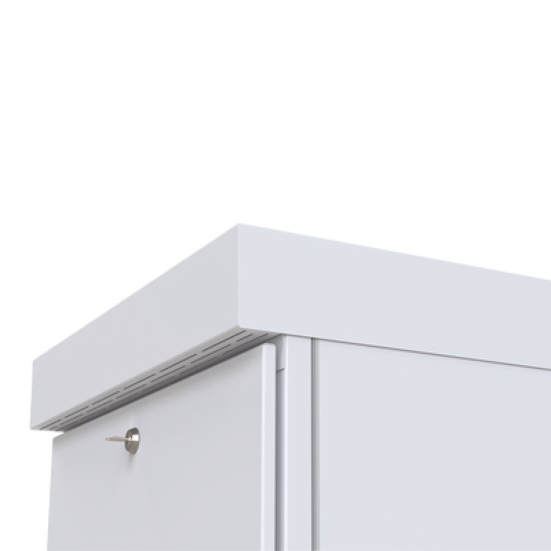 Gabinete para Piso Capacidad 31 Unidades de Rack Doble puerta y Postes frontales e intermedios ajustables Color Blanco Se envía el Gabinete Armado image 8