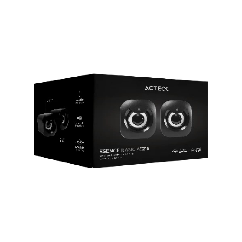 BOCINAS ACTECK / ESENCE BASIC AS215 / ALAMBRICA / USB / ILUMINACION LED / NEGRO / AC-935272 image 4