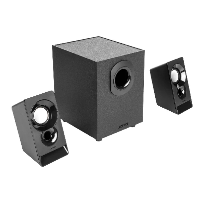 Bocinas Acteck 2.1 Subwoofer Elant Act AS470 Advanced Series Negro image 3
