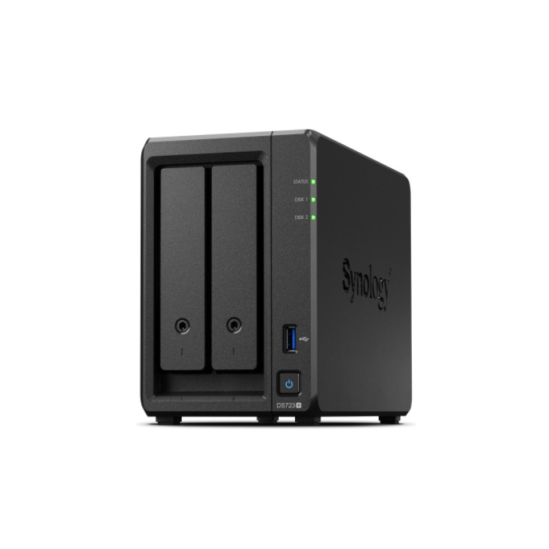 Servidor NAS de 2 Bahías Expandible a 7 Bahías / Hasta 126 TB / Servicio Nube Gratis P2P / Administración Remota y Respaldo Programado