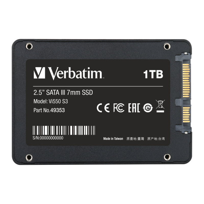 SSD 2.5 1TB VERBATIM SATAIII VI550 560/535 MB/S image 4