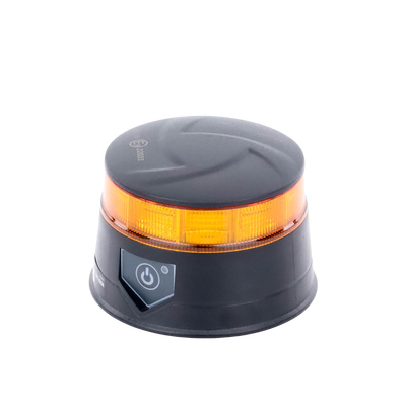 Baliza LED Recargable Compacta y Discreta Color Ámbar Con Montaje Magnético y de Succión image 2