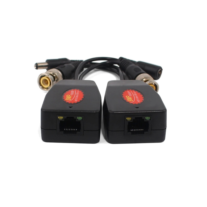 SAXXON VB-04 - Par de transceptores 4K para video y energía, con entradas RJ45, 4K hasta 150m con CVI, 4MP y 2MP hasta 250m image 2