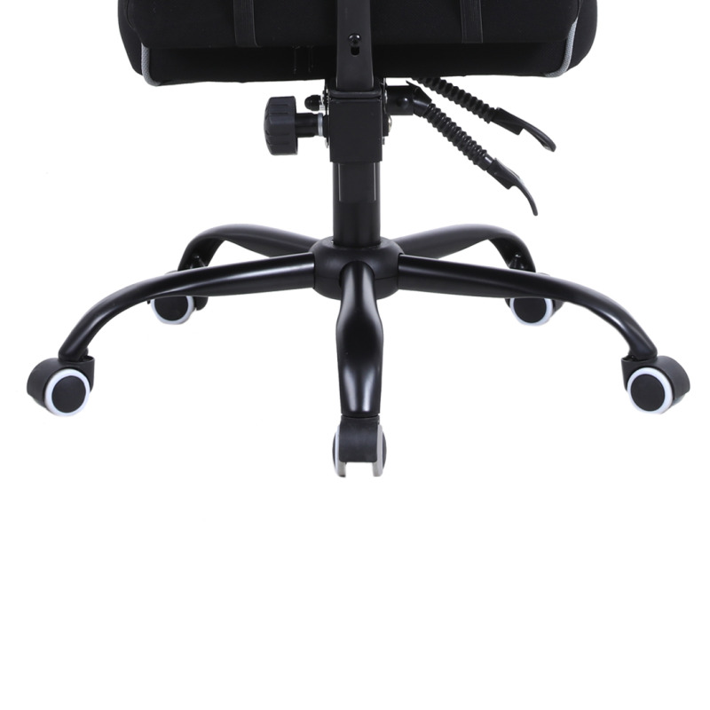 Sillas Gamer Negro/Azul X25, Tela Automotriz, Brazos 4D Piston clase 4 150kg, Reclinable 180º, Soporte Lumbar y Cervical, Estrella metalica negra