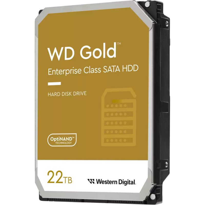 DISCO DURO INTERNO WD GOLD 22TB 3.5 ESCRITORIO SATA3 6GB/S 512MB 7200RPM 24X7 HOTPLUG NAS DVR NVR SERVER DATACENTE WD221KRYZ