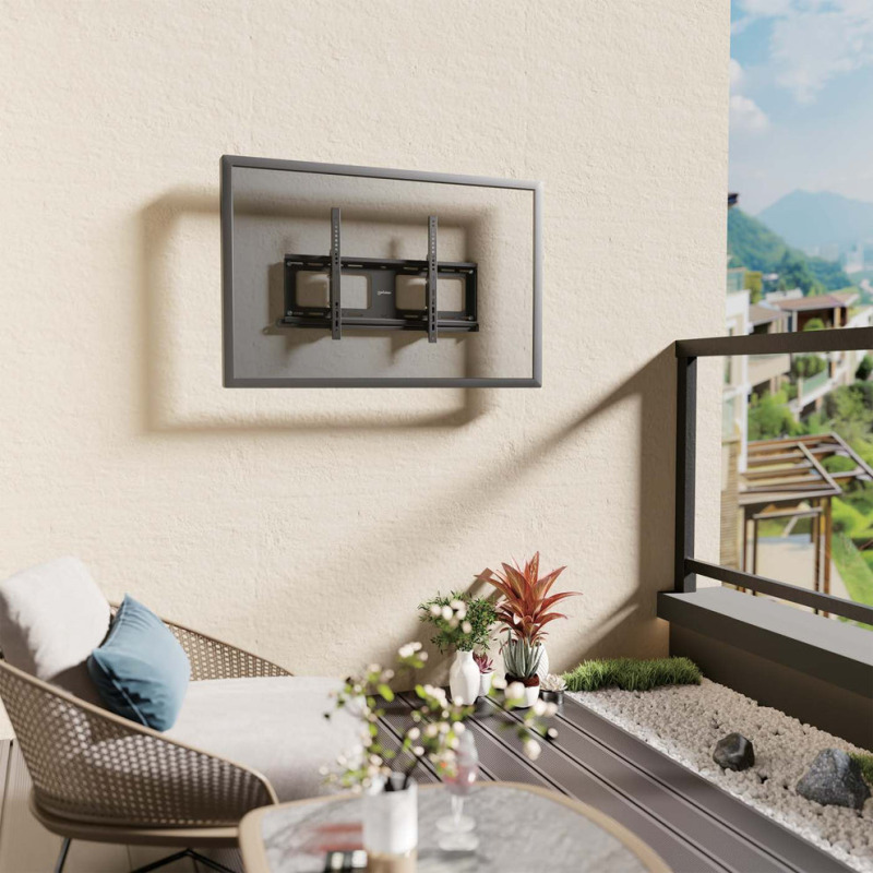 Soporte de Pared para TV Antirrobo Exterior, con Inclinación, para Pantallas de 37" a 86" , Soporte de Pared para TV Antirrobo Exterior Sostiene un TV de 37" a 86" de hasta 80 kg (176 lbs.), con diseño resistente a la intemperie y bloqueable, inclinación image 6