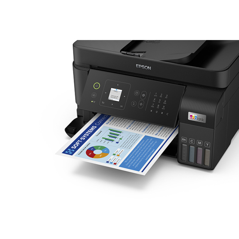 MULTIFUNCIONAL EPSON L5590, PPM 33 NEGRO/20 PPM COLOR, TINTA CONTINUA, ECOTANK, USB, WIFI, RED, ADF image 4